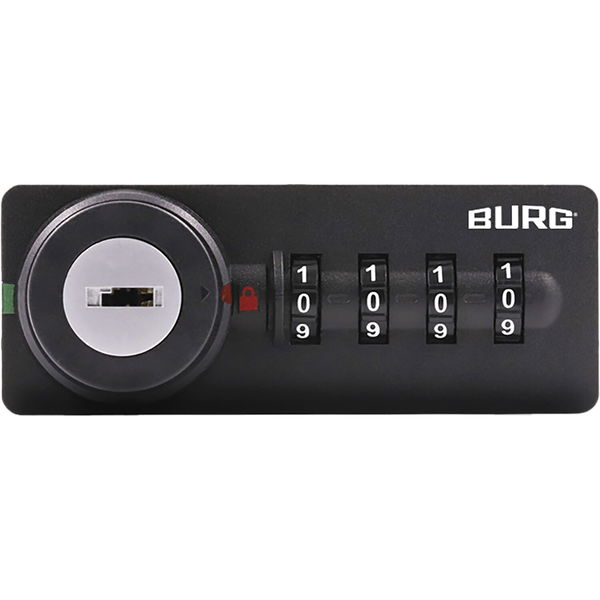 BURG Zahlenschloss sPinLock700 DIN ohne Riegel, schwarz