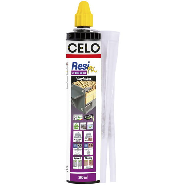 Celo Injektionsmörtel ResiFIX VY Eco 300SF – Verbundmörtel für Beton und Mauerwerk, 300ml