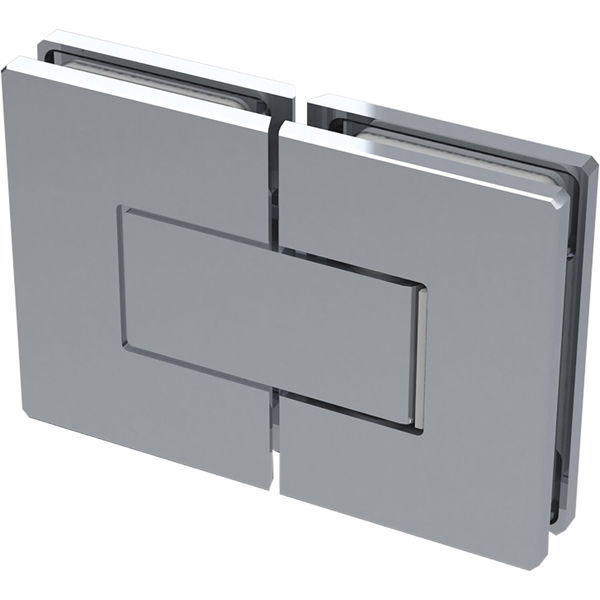 Duschtür Scharnier 8505N 180 Grad Glas-Glas, Messing verchromt poliert