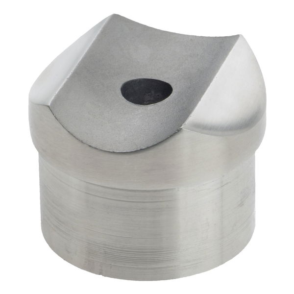CROSO Adapter für Rohr ø 42,4 x 2,0mm,Sattelmaß 42,4mm,Höhe 18 mm,Edelstahl V2A