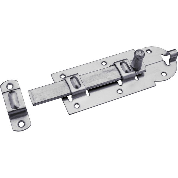 Querriegel gerade mit Rollen, Platte 160 x 67 mm, Stahl verzinkt