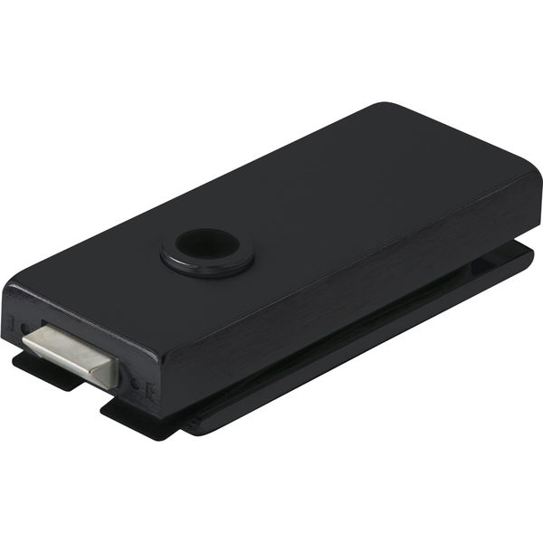 DORMA Glastür-Schloss Studio Classic unversperrbar, für Glas 8-10mm, 10.002, Alu schwarz