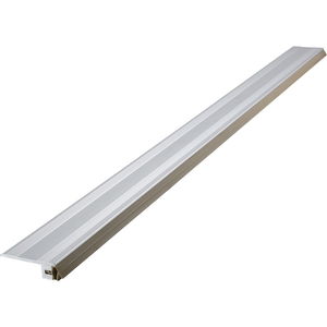 Anschlag/Bodenschienen mit Dichtung beige, 930 mm, Aluminium | Abschlussleiste
