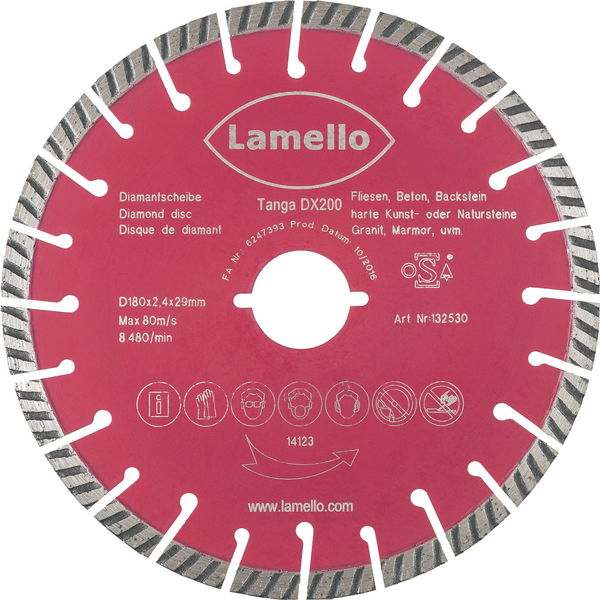 LAMELLO Trennscheibe Diamant zu Tanga DX200