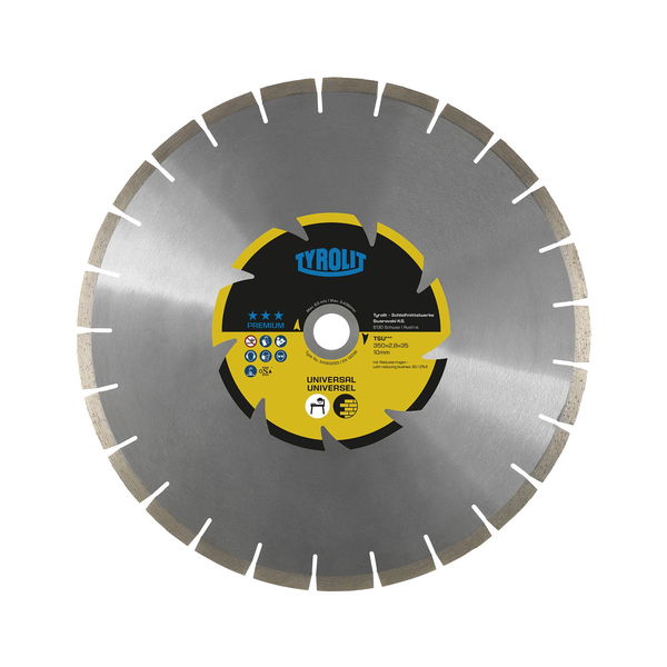 TYROLIT Steintrennsäge TBE 400 Schnitttiefe 125mm 230 Volt + Trennscheibe