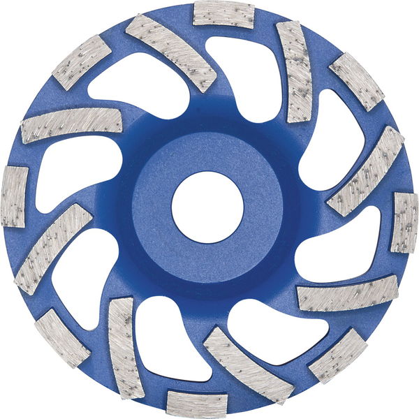 DIEWE Diamant Trockenschleifteller New Fan Cup Blau 125 x 22 x 22.23 mm