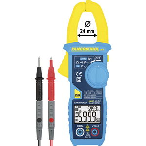 Pancontrol Stromzange mit Aufzeichnung AC/DC – Strommessgerät Digitalstromzange PAN 600AD+ Zangenöffnung 24 mm