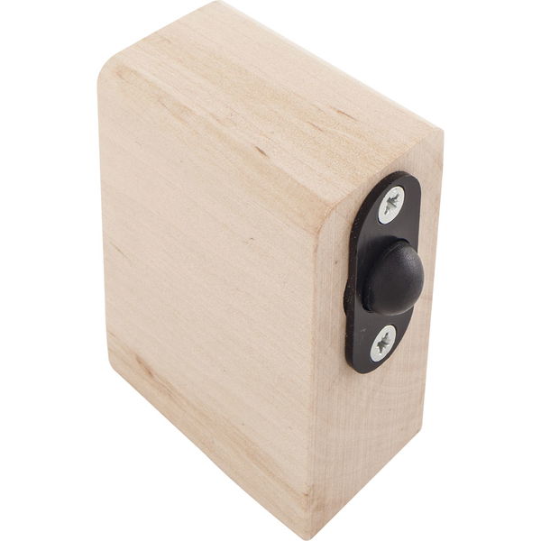 Saunabeschlag-Schnappklotz, Abachi-Holz (13.006) | Glastürbeschlag Zubehör, dormakaba