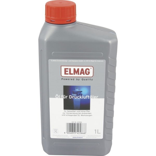 Elmag Druckluft Öl 1000ml (Harz und Säurefrei) für Nebel- und Inlineöler