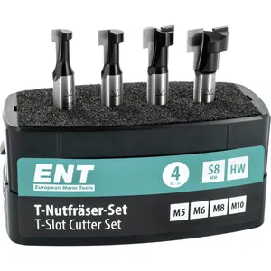 ENT T-Nutfräserkassette S8 HW 4-teilig