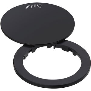 Evoline One Abdeckring Abdeckkappe mit Drehdeckel ø 59 mm aus Kunststoff schwarz