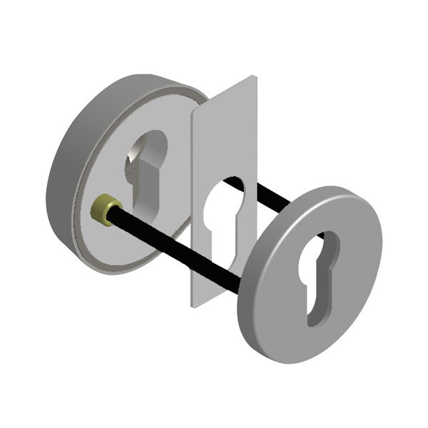 FSB Sicherheits-Zylinderosettenpaar FSB 73 7395