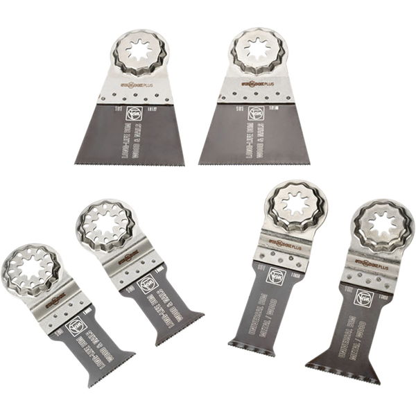 FEIN Best of Starlock Plus E-Cut Wood & Metal Set 6-teilig
