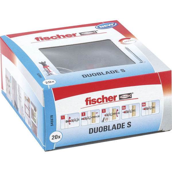 FISCHER Gipskartondübel Duoblade – Nylon grau/rot