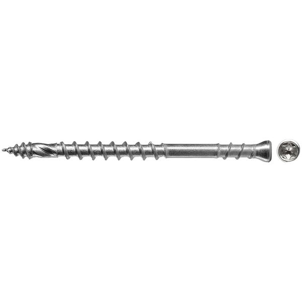 Fischer Terrassenschrauben 4,3×60 TX15 Zylinderkopf – Terrassendielenschrauben, Edelstahl 250 Stück