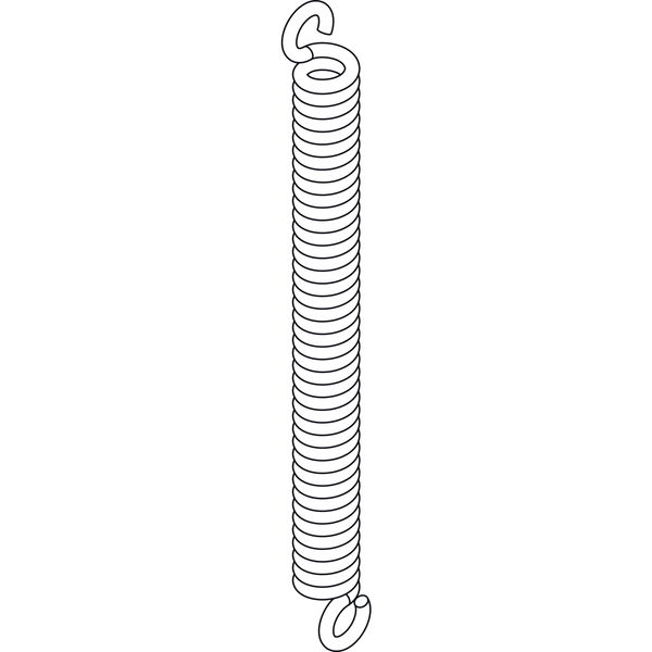 GU-937/934 HS Zugfeder für Hebegetriebeschloss, ab 200 kg, Stahl verzinkt