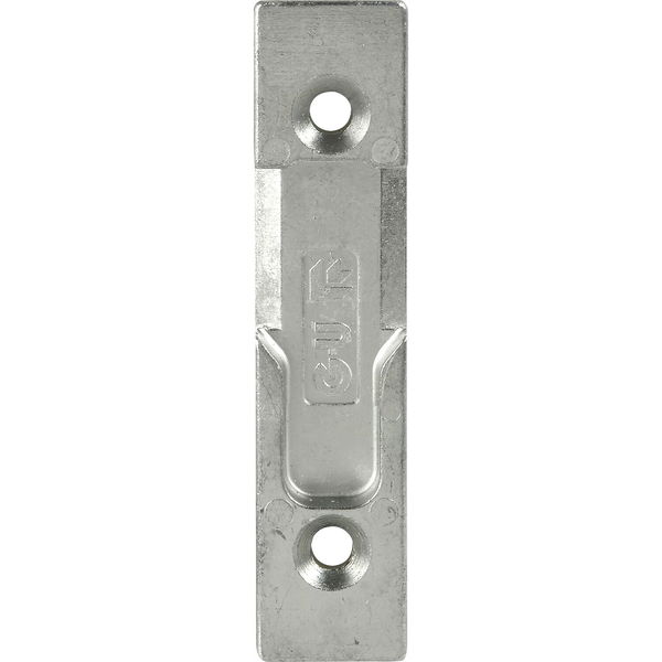 GU Schließteil für Rollzapfen, Stulp 20 mm, Falz 4 mm, verzinkt silberfärbig