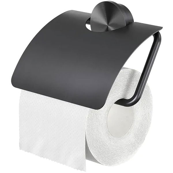 GEESA WC-Papierhalter Opal mit Abdeckung
