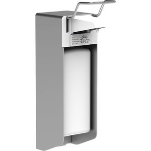 PGP Seifenspender Wandbefestigung Euromat 1000N – Metall Handseifenspender mit Hebel und 1 Liter Behälter