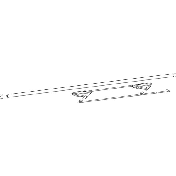 HAUTAU ATRIUM HKS 160 S, Halteschiene, weiß, FFB 901-1250mm, 1 Stk