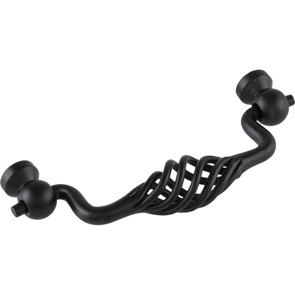 Hängegriff antik Cage LA 96 – antiker Möbelgriff B 115mm inklusive 2 Schrauben, Stahl schwarz matt