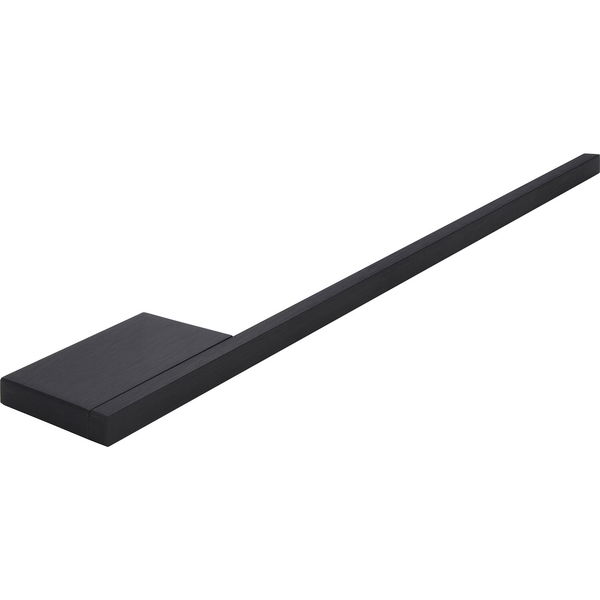 Siro Handtuchhalter Pan, Handtuchstange 380mm zum Bohren, Alu schwarz