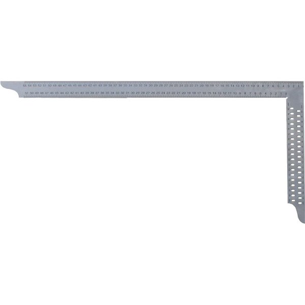 HEDUE Zimmermannswinkel Niro mit Anreißlöcher Schienenlänge 700 x 300 mm