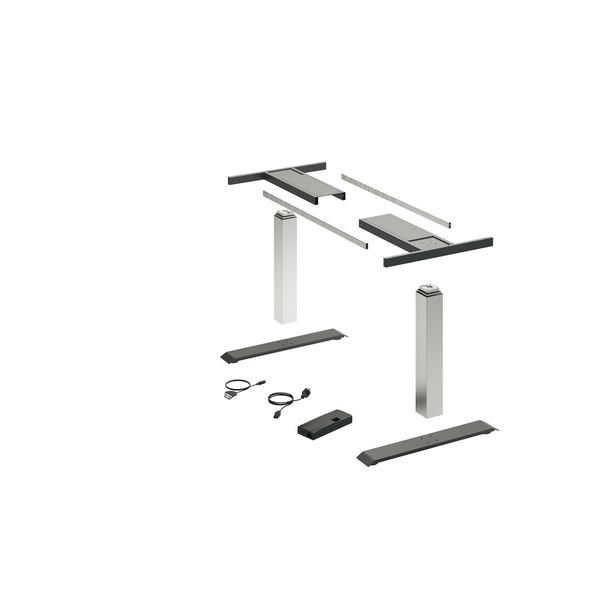 HETTICH LegaDrive Tischgestell-Set Basic silber graphit