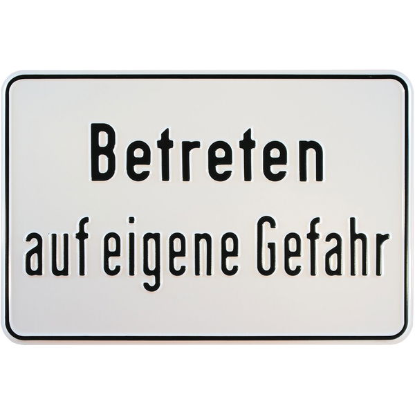 Hinweisschilder Betriebskennzeichnung