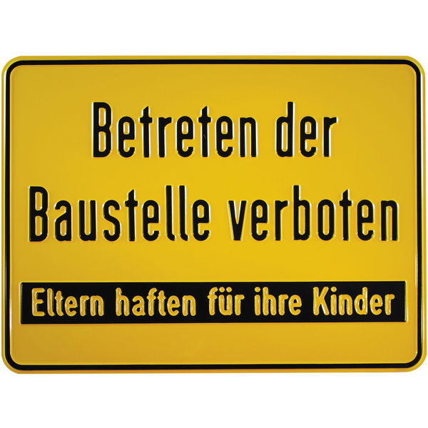 Hinweisschilder Baustelle