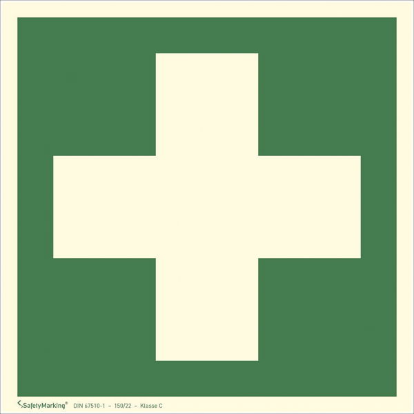 Hinweisschild Erste-Hilfe-Symbol 200 x 200 mm