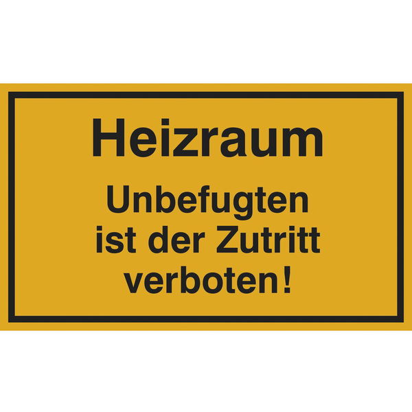 Hinweisschilder Gas,- Heizungs- und Tankanlagen