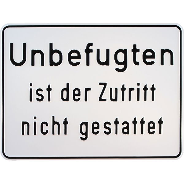 Hinweisschilder Betriebskennzeichnung
