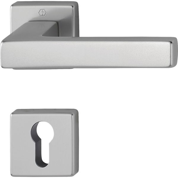 HOPPE Drückergarnitur AUSTIN auf Rosette, Aluminium