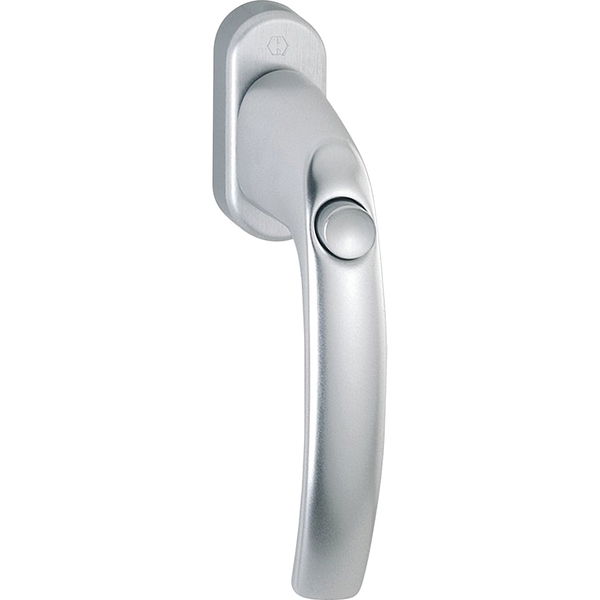 HOPPE Fenstergriff ATLANTA mit Druckknopf, Aluminium silber eloxiert