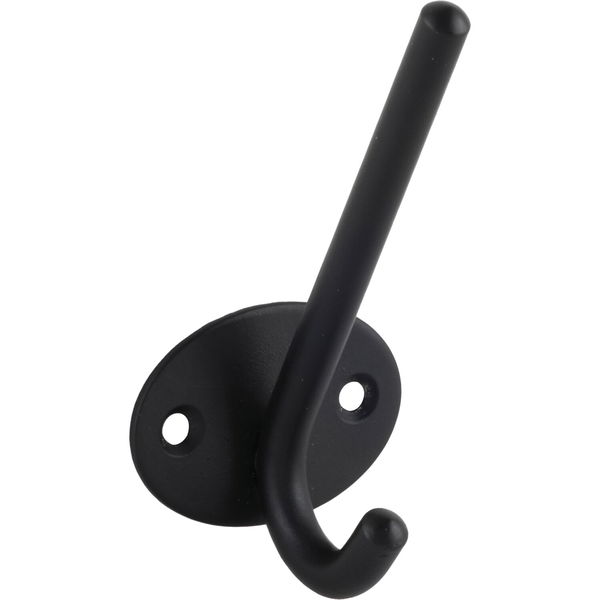Technik Team Huthaken Elion Garderobenhaken – Breite 52mm, Höhe 103mm, Stahl schwarz matt