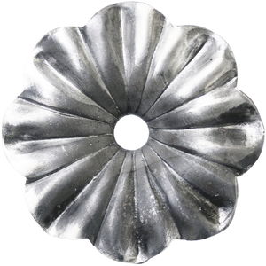 IAM DESIGN Rosette mit Loch 8mm Schmiedeeisen