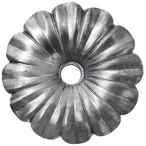 IAM DESIGN Rosette mit Loch 8mm Schmiedeeisen
