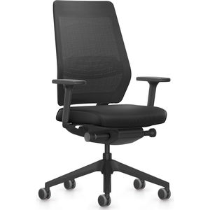 Interstuhl ergonomischer Bürostuhl Joyce JC211 – Schreibtischstuhl, Bürosessel mit praktischen 4D Armlehnen, bis 120kg, schwarz