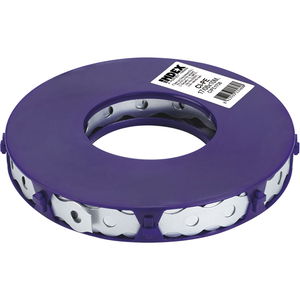 Lochband Breite 12mm – Metallband Montageband zur Befestigung von Rohren und Leitungen auf Beton, Stahl verzinkt – 10m