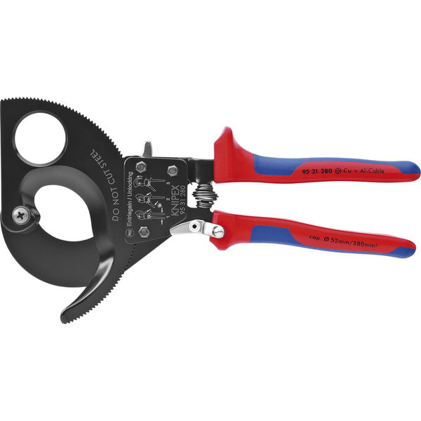 KNIPEX Kabelschneider Länge 280 mm für Kabeldurchmesser 52 mm