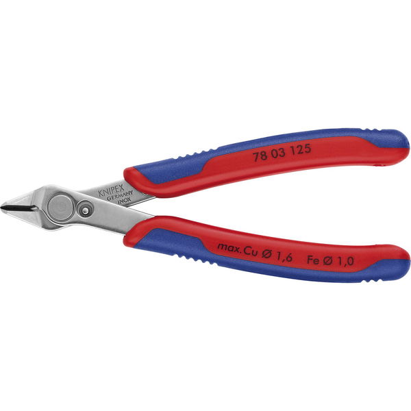 KNIPEX Elektronik-Seitenschneider Super Knips® 7803 DIN 9654 Form 0, L=125 mm