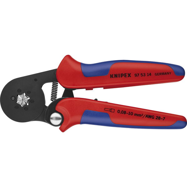 KNIPEX Crimpzange selbsteinstellend Seiteneinführung 0,08-10 mm², L=180 mm