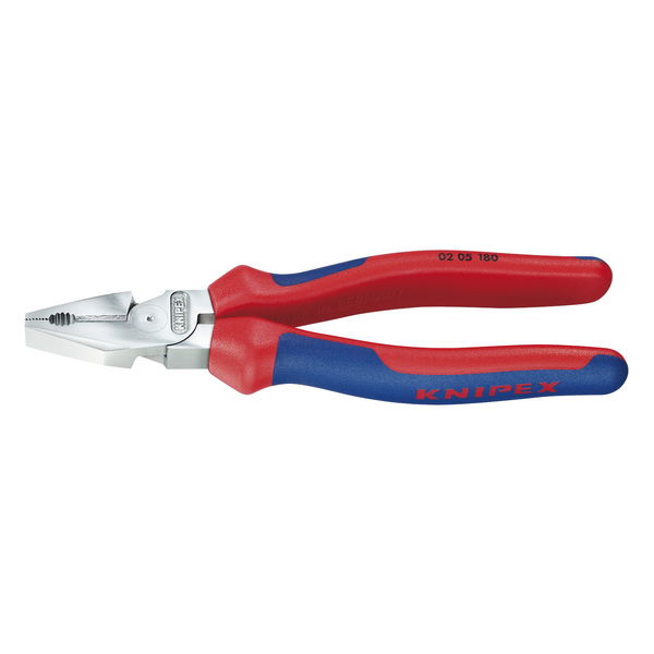 Knipex Kraft Kombizange DIN5746 Zange mit 2K-Griff Länge 180 mm Werkzeugstahl