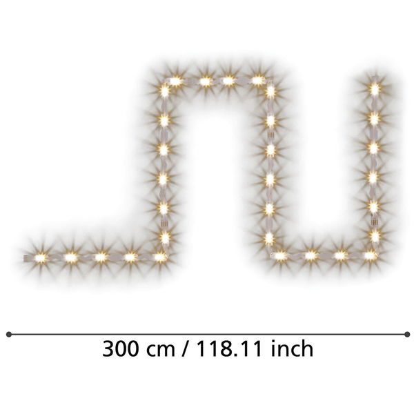 Eglo Led Band ZIG Connect-Z 3000mm Set inkl Netzgerät – RGB, 2700K-6500K, steuerbar mit App & Alexa