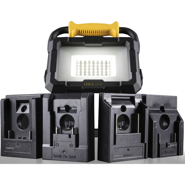 LED’s Work LED Baustrahler 20W, 2000 Lumen Strahler dimmbar, Arbeitsleuchte IP54