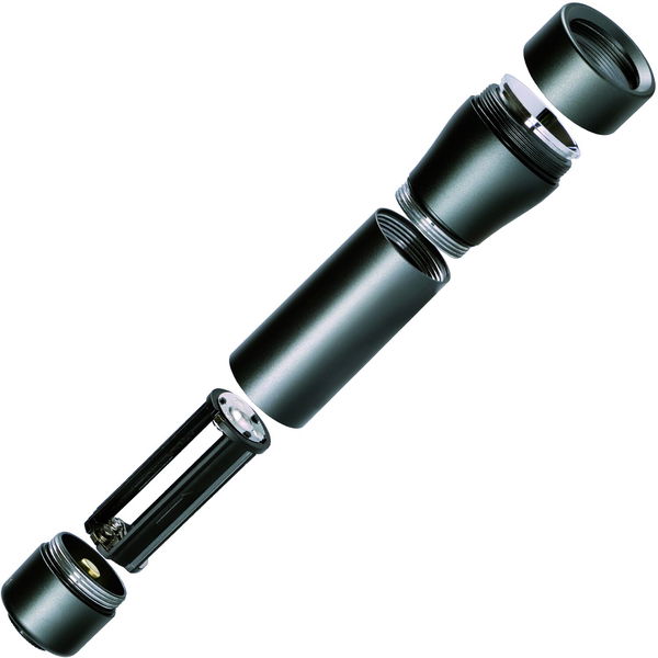 LED’S WORK Led Taschenlampe 120 Lumen IPX4 kompakt und ideal für Outdoor-Aktivitäten, Aluminium