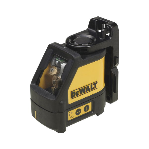 Dewalt Kreuzlinienlaser rot DW088K – Linienlaser selbstnivellierend mit 1/4 Zoll Stativanschluss, IP54 inklusive Batterien und Transportkoffer