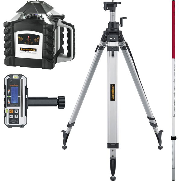 Laserliner Rotationslaser Quadrum M 350 S Set-3 ideal für präzises Ausrichten von Horizontalen, Vertikalen und Neigungen