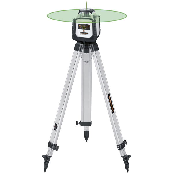 Laserliner Rotationslaser grün Cubus-G210 – Linienlaser mit Stativ IP66 – für Aushub- und Ausschachtungsarbeiten